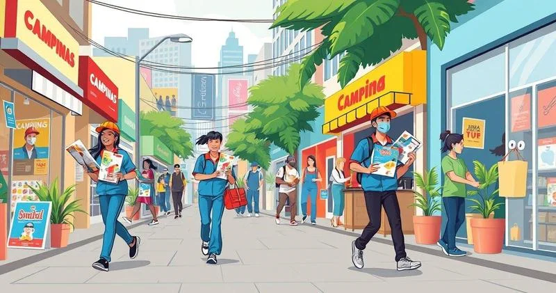 Entrega de materiais promocionais em Campinas