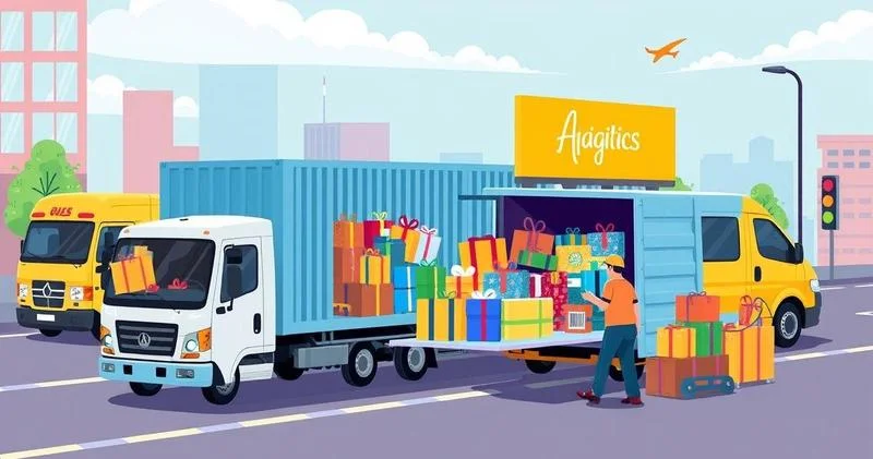 Transporte de brindes e materiais promocionais